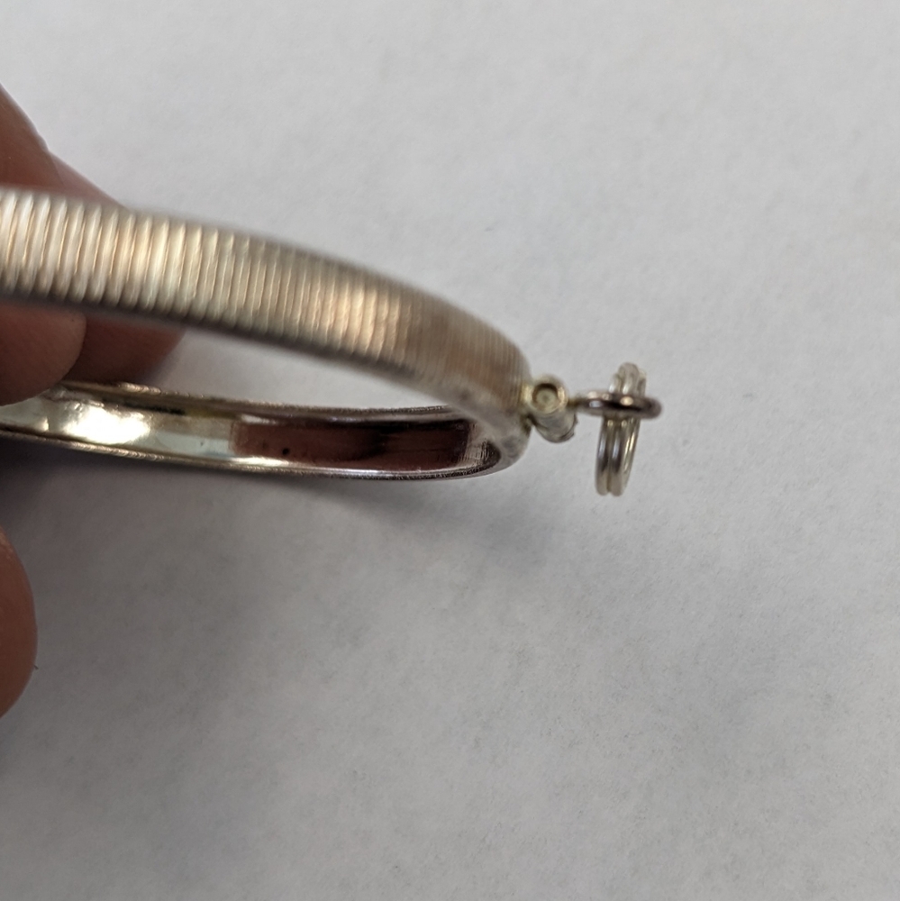 2 VTG STERLING SILVER REEDED 39MM BEZELS FOR TROY OZ. COINS - Picture 9 of 11